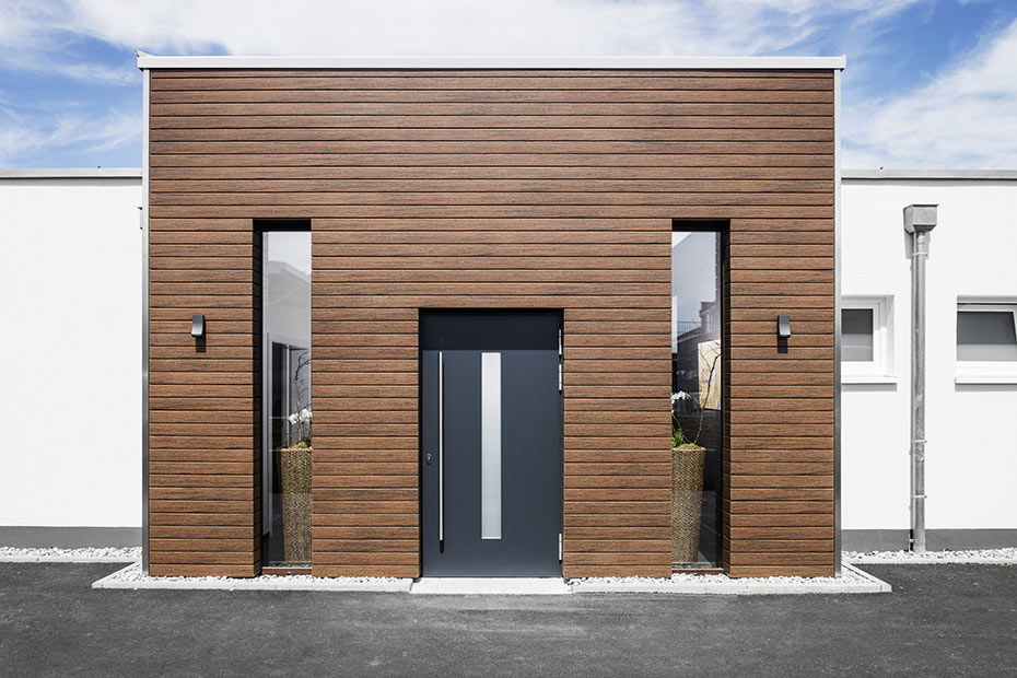 Fassade dunkel Bruns schondra HolzLand Beese Unna Dortmund