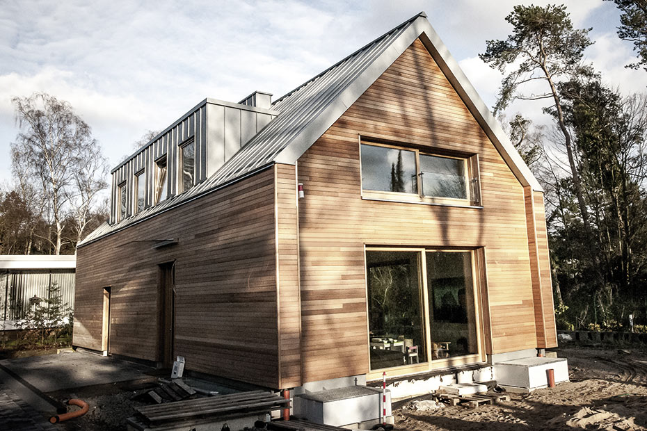 Fassade Hell Bruns Tiga Western Red Cedar HolzLand Beese Unna Dortmund