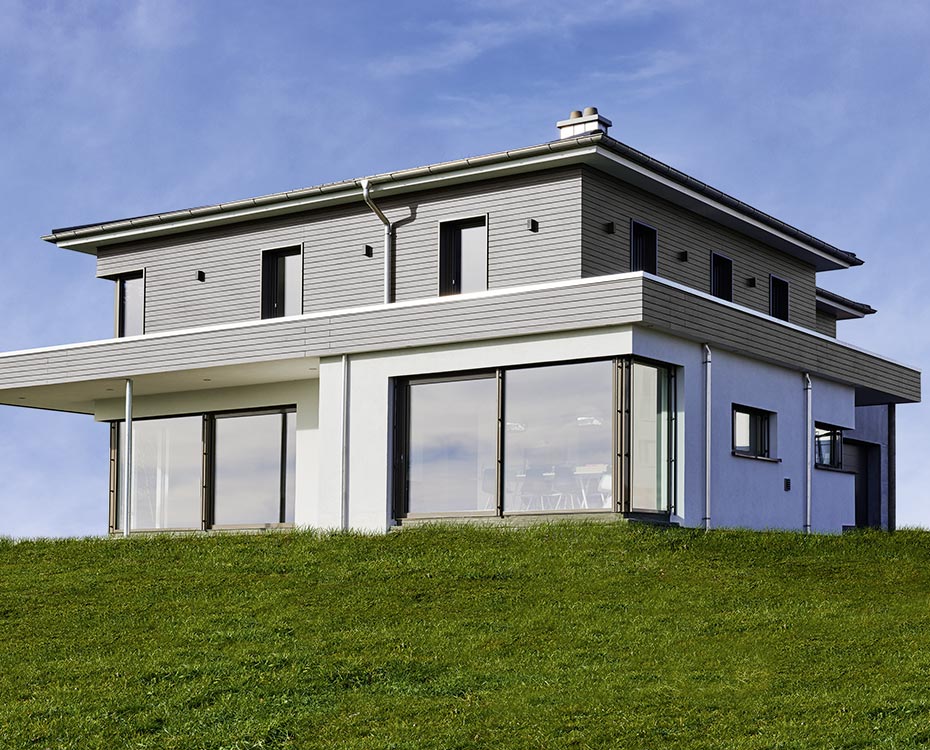 Fassade WPC-Fassade naturinform graphitgrau HolzLand Beese Unna Dortmund