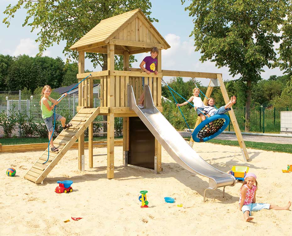 Spielgeräte Spielplatz Bruegmann HolzLand Beese Unna Dortmund