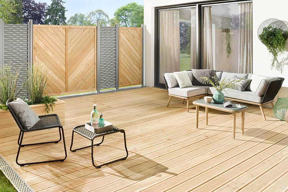 Terrassendielen Holz Hell Bangkirai HolzLand Beese Unna Dortmund