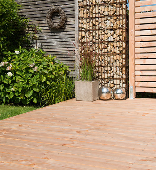 Terrassendiele Holz hell Douglasie Osmo HolzLand Beese Unna Dortmund
