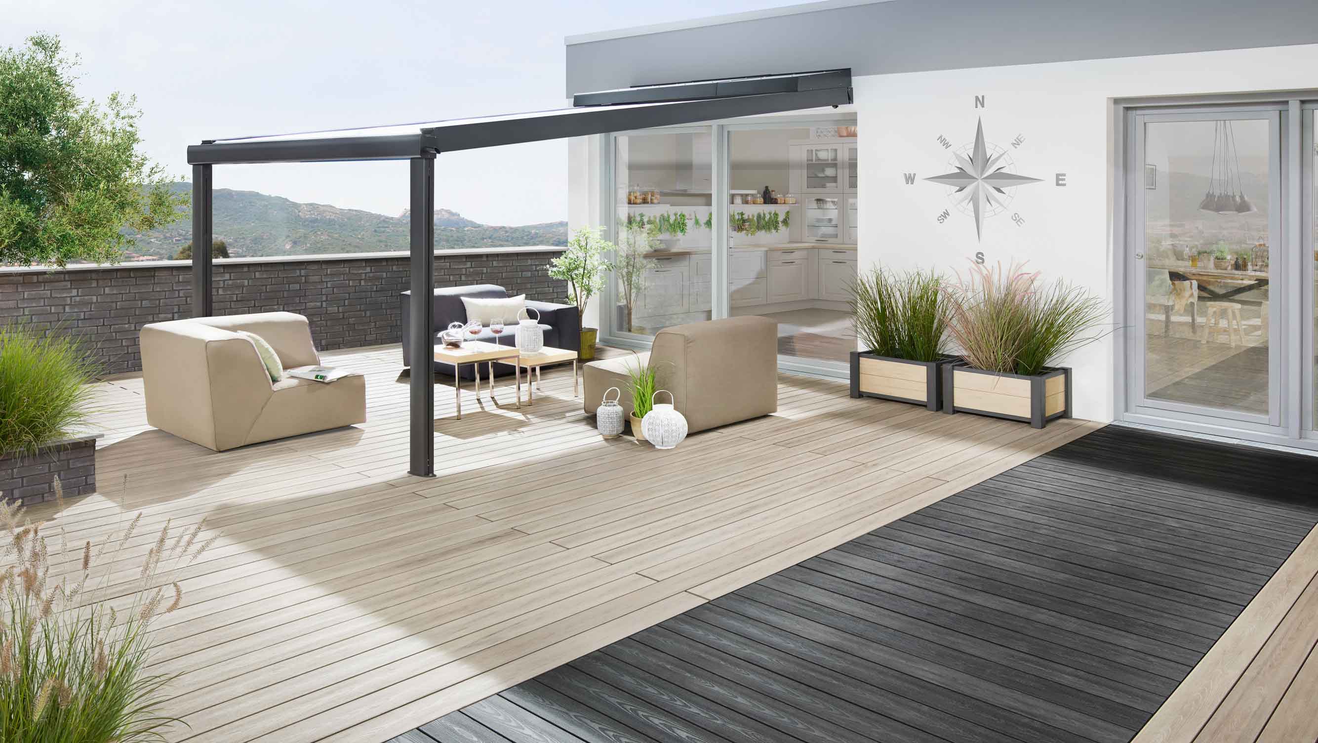 Dachterrassen bei HolzLand Beese in Unna bei Dortmund.