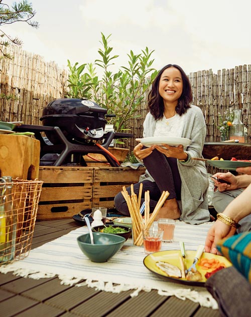 Dachterrasse zum Grillen bei HolzLand Beese in Unna bei Dortmund.