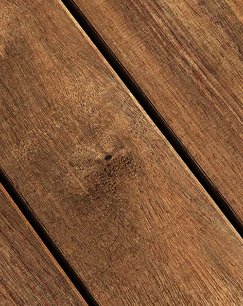 Geölte, natürlich braune Terrassendielen aus Guyana Teak, Holz, bei Holzland Beese in Unna (Region Dortmund)