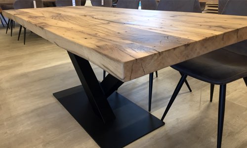 Monofuß für Deinen individuellen Holztisch von HolzLand Beese in Unna.
