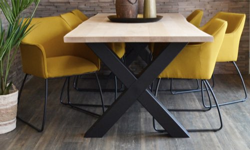 X-Gestell für Deinen Holztisch bei HolzLand Beese in Unna.
