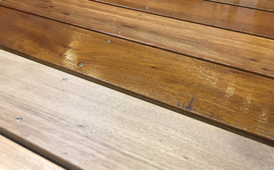 Terrassendielen aus Surinamholz ölen | HolzLand Beese, Unna