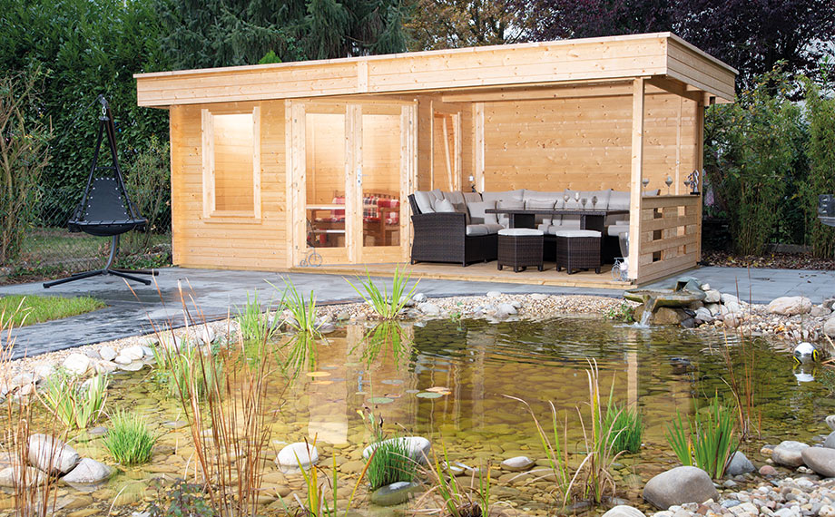 Traumhaftes Gartenhaus aus Holz von HolzLand Beese in Unna bei Dortmund.