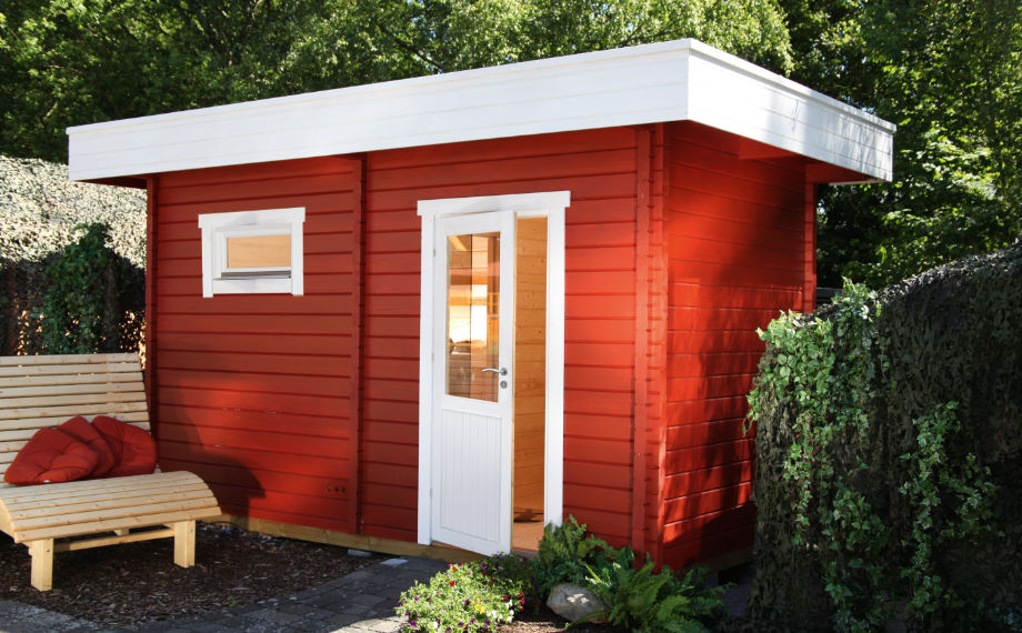 Gartensauna Sanne 4121 mit Halbglastür von HolzLand Beese in Unna