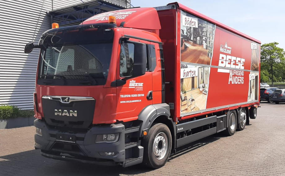 Geschlossener LKW von HolzLand Beese in Unna Geschlossener LKW von HolzLand Beese in Unna