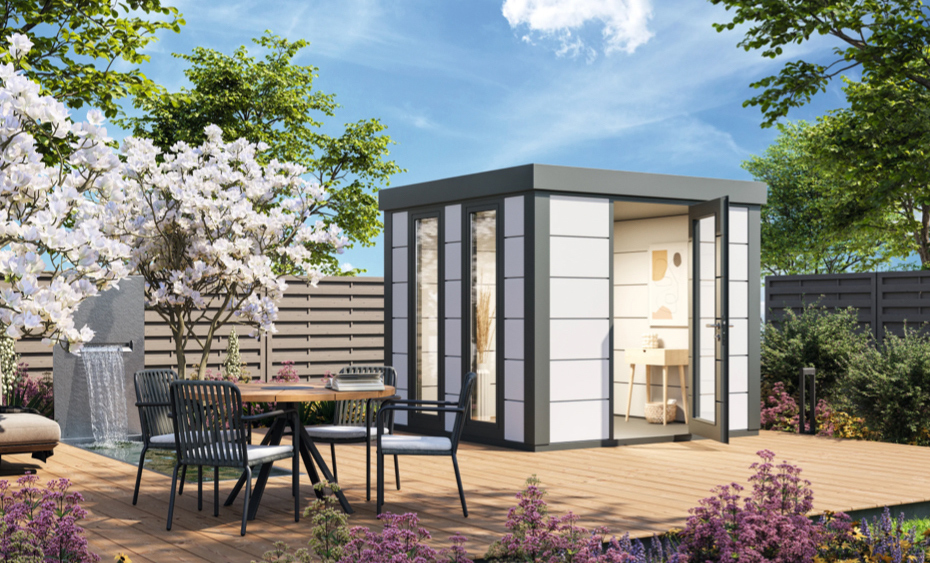 Viereckiges Metall-Gartenhaus | HolzLand Beese in Unna