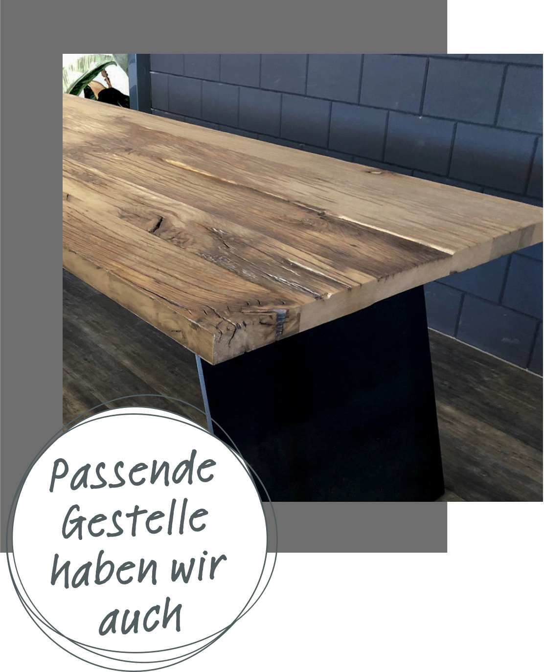 BEESondere Tische Wood Line mit Hinweis | HolzLand Beese in Unna