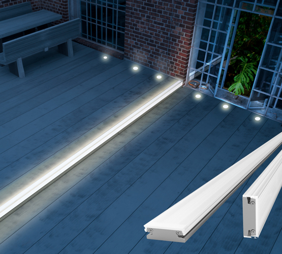 Nachhaltige Terrassendielen mit LEDs | HolzLand Beese in Unna