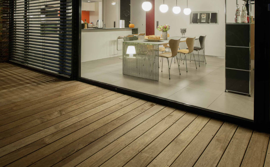 Terrassenedielen aus Hartholz Guyana Teak, HolzLand Beese Unna