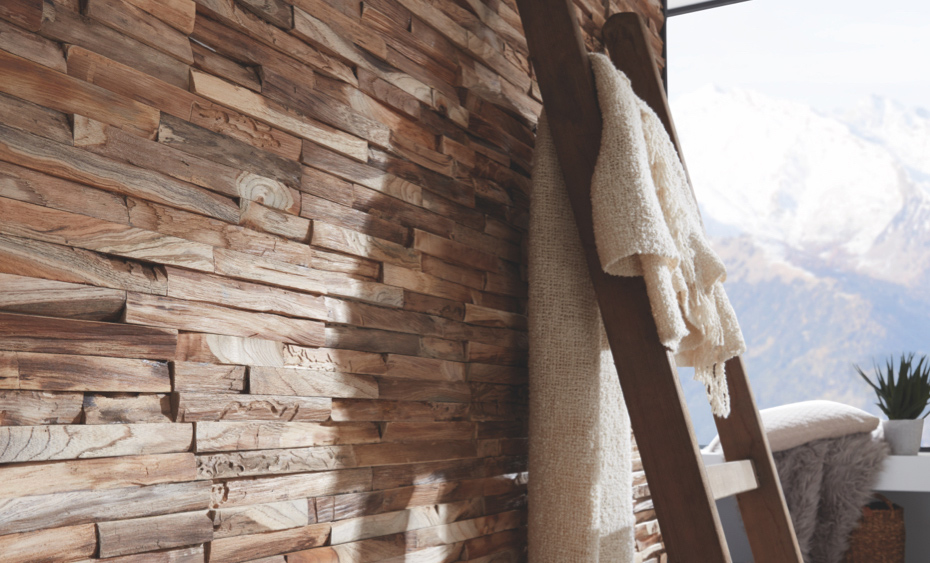 Verkleidung Wand und Decke Indo Teak Elegance Nature | HolzLand Beese in Unna