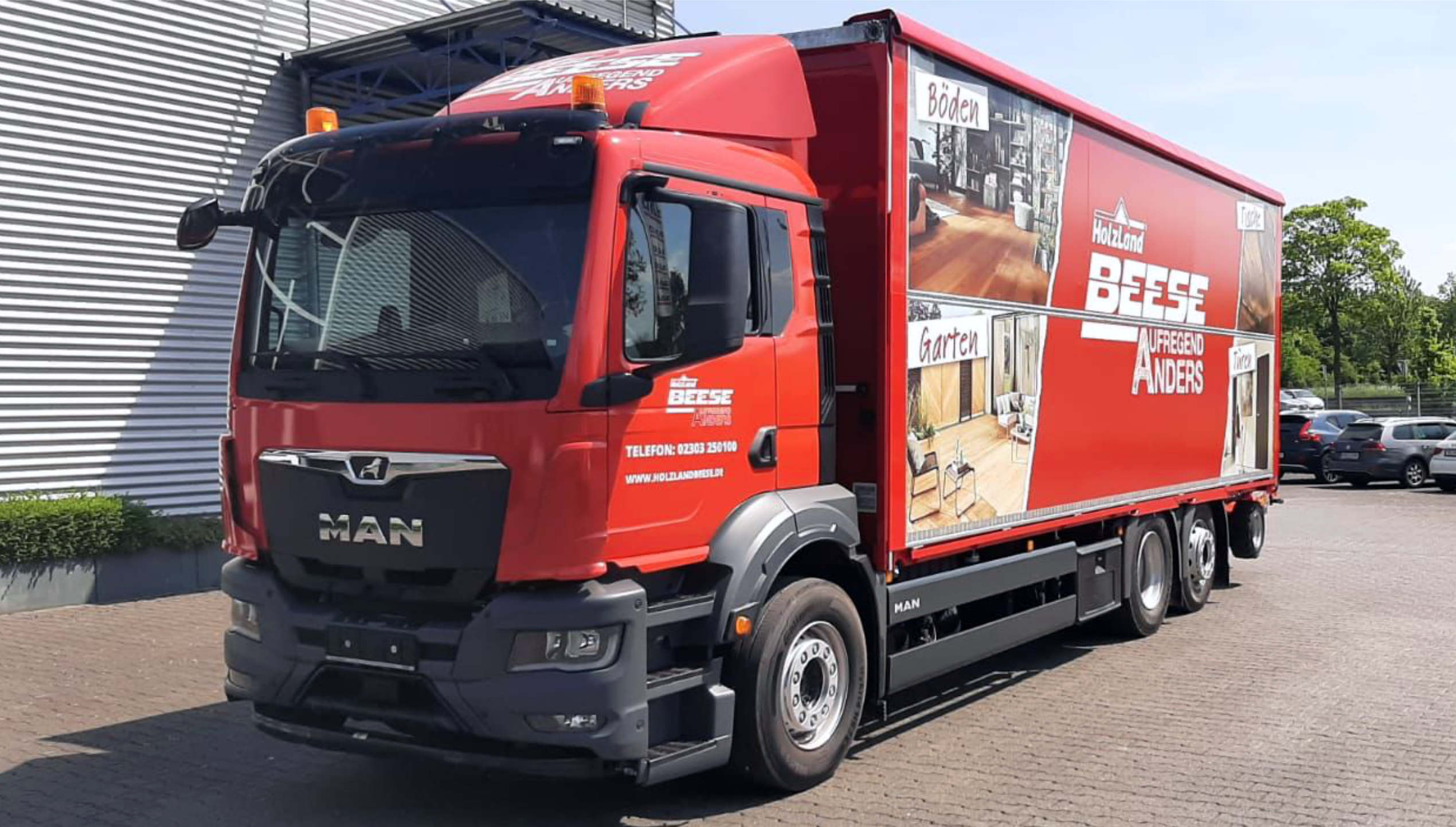 Beese-LKW mit Schriftzug | HolzLand Beese Unna
