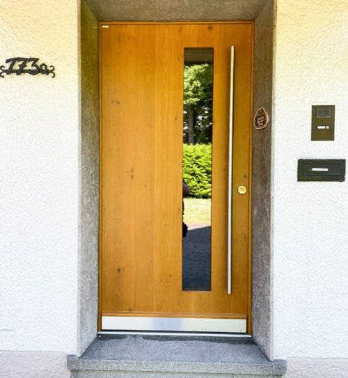 Neue Haustür aus Holz von außen | Haustür aus Holz | HolzLand Beese Unna