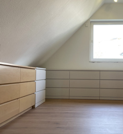 Eichenböden im begehbaren Kleiderschrank | Referenzprojekt | HolzLand Beese in Unna