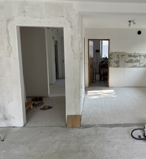 Baustelle mit Türdurchbrüchen | Referenz | HolzLand Beese in Unna