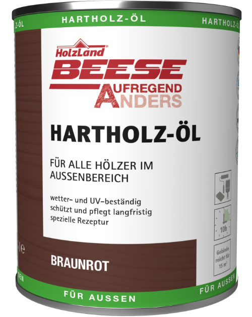 Hartholz-Öl in Braunrot, HolzLand Beese Unna