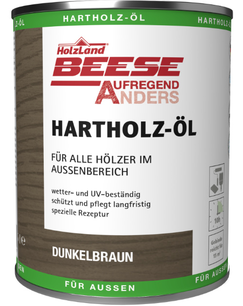 Hartholz-Öl in Dunkelbraun, HolzLand Beese Unna