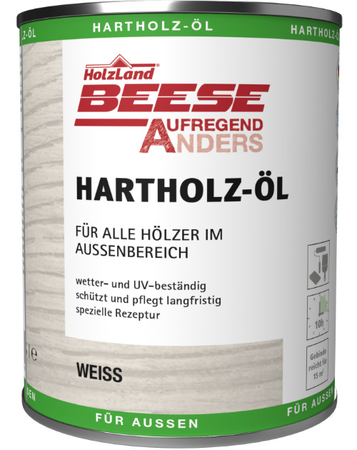 Hartholz-Öl in Weiß, HolzLand Beese Unna