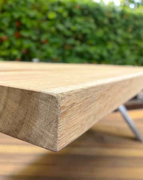 Nahaufnahme Tischplatte Outdoor Line, HolzLand Beese Unna