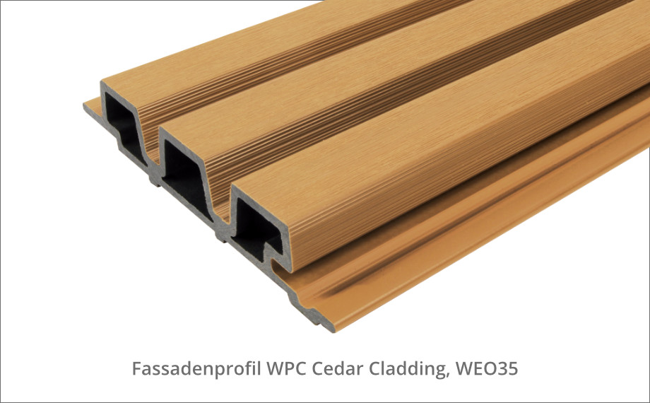 Fassadenprofil WPC Cedar Cladding WEO35, HolzLand Beese Unna