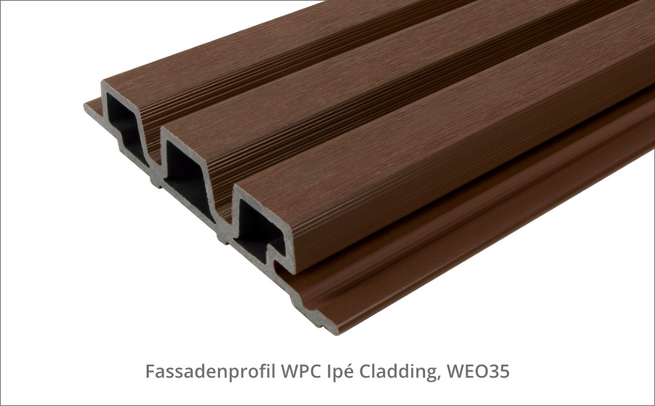 Fassadenprofil WPC Ipé Cladding WEO35, HolzLand Beese Unna
