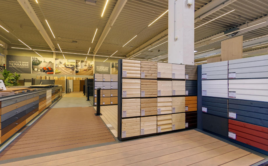 WPC-Fassaden, Ausstellung, HolzLand Beese Unna
