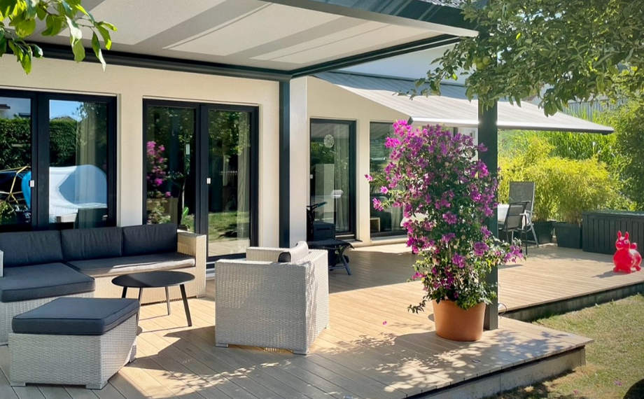 pflegeleichter-garten-terrassendielen-2-holzland-beese-unn Helle Terrasse, pflegeleichte errassendielen WPC, HolzLand Beese Unna